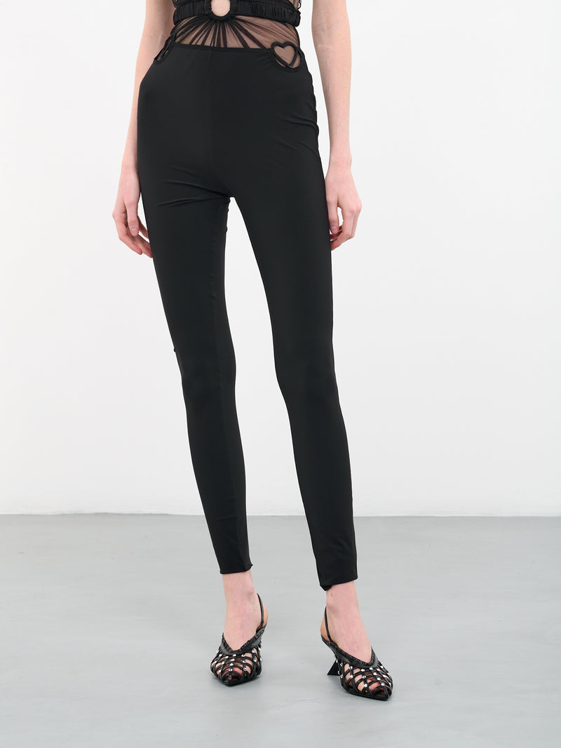 Heart Hip Leggings (TRS023-BLACK)