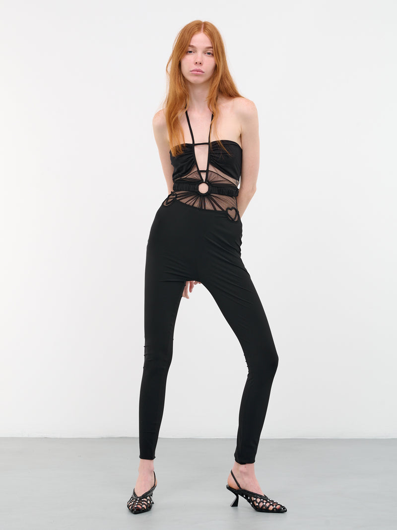 Heart Hip Leggings (TRS023-BLACK)