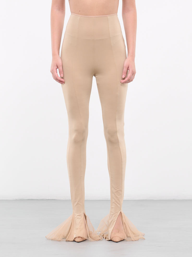 Flared Slit Leggings (TRS031-SANDC)