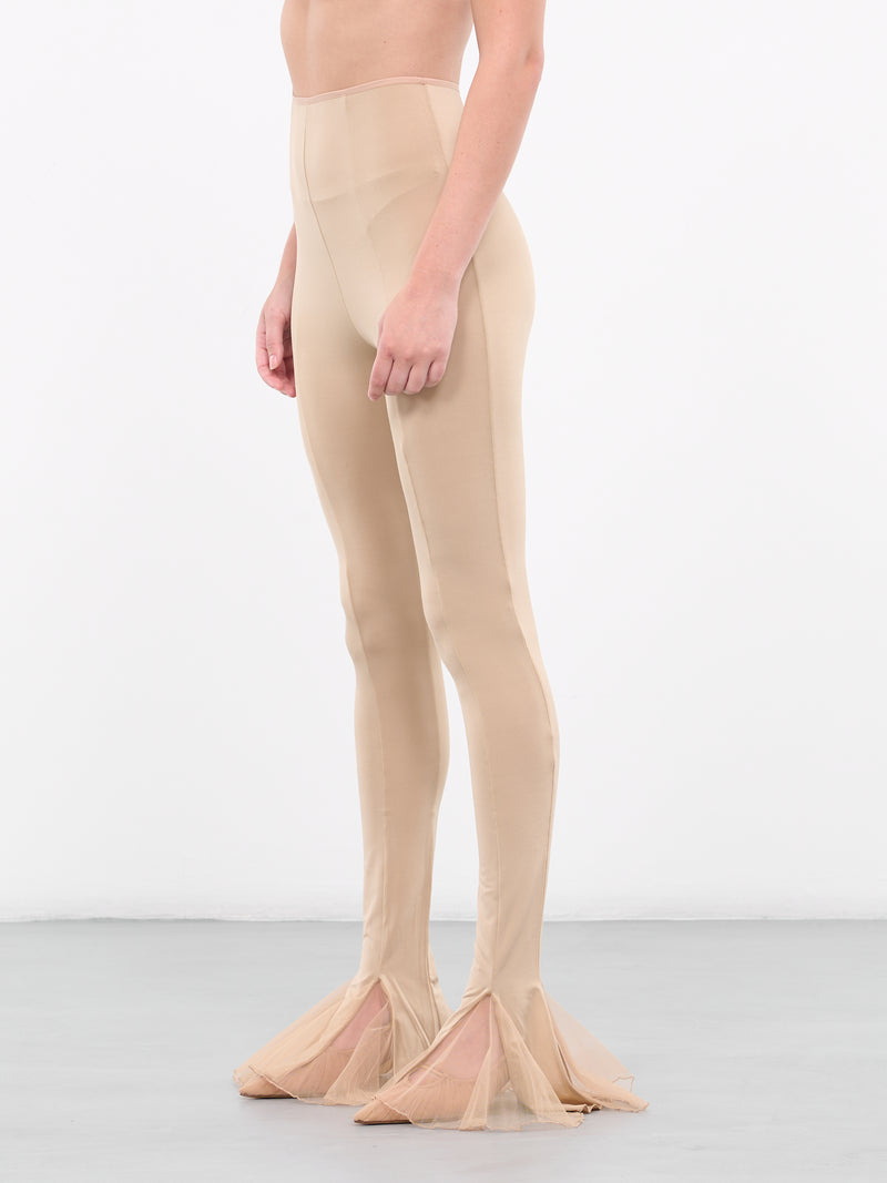Flared Slit Leggings (TRS031-SANDC)