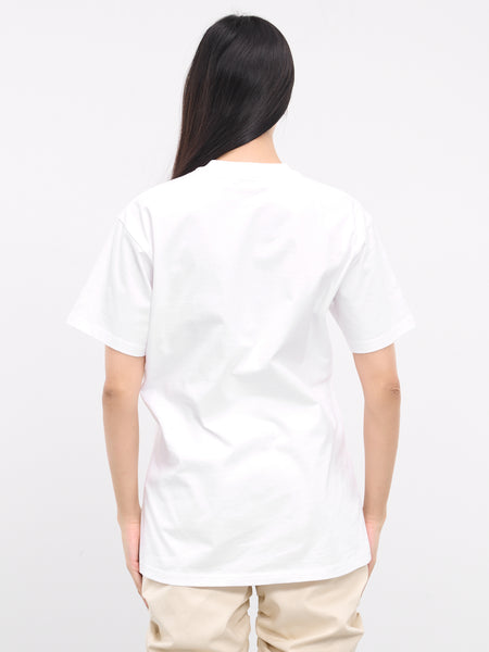 Tシャツ・カットソー LAUGHER Jiyoung t-shirt white TS31 New Era Korea Surf Lounge T-Shirt | New Era Cap UK