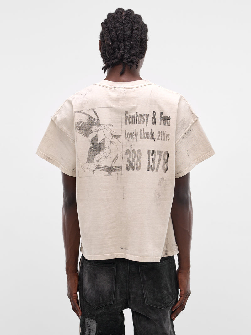 White Boxy Fantasy Specialist T-Shirt (TS05-DIRTY-WHITE)