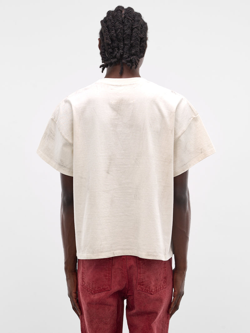 White Boxy Gentleman's Club T-Shirt (TS07-VINTAGE-WHITE)