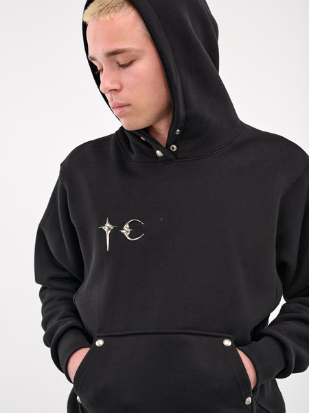 H*R様 Thug Club Armor Hoodie パーカー ブラック サイ Thug Club: Black Armor Hoodie | SSENSE