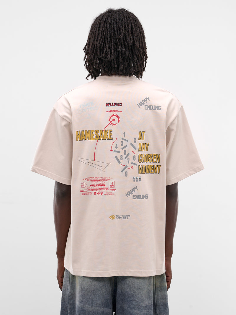 Sava Cream Oversized Roadmap Tee (TSG-0B-CC-CANNOLI-CREAM)