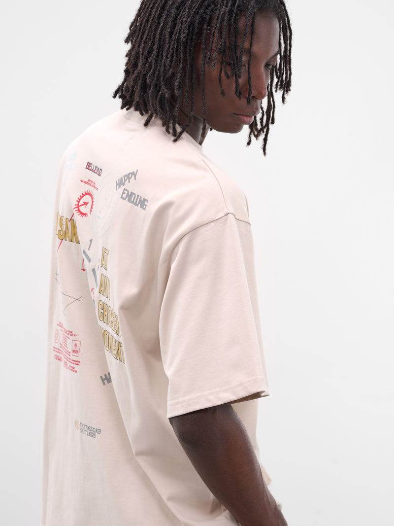 Sava Cream Oversized Roadmap Tee (TSG-0B-CC-CANNOLI-CREAM)