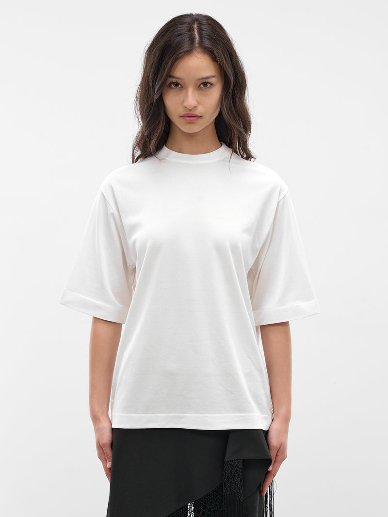 White Ventadou Paper Jersey Tee (TSW00588AJ00254-WHITE)