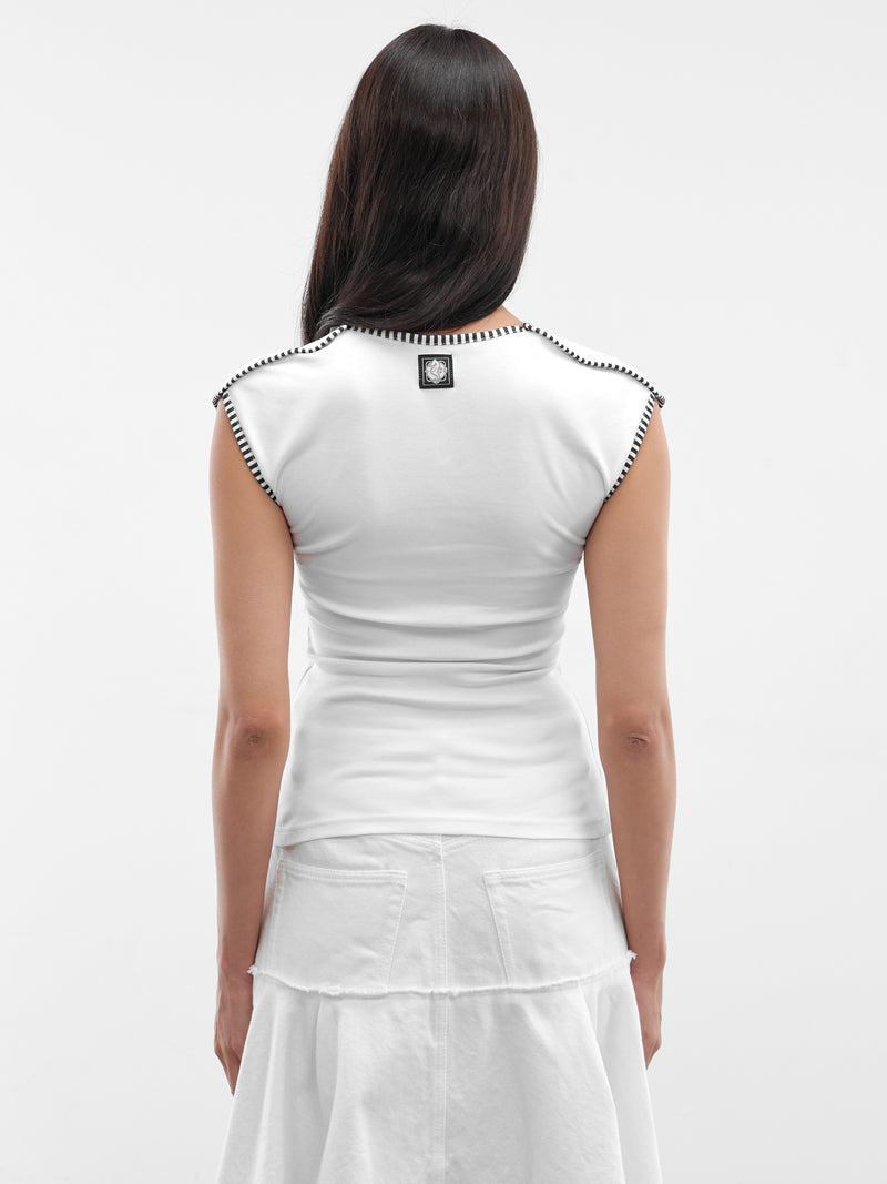 JACQUEMUS White Espiral Tee | H.Lorenzo - back