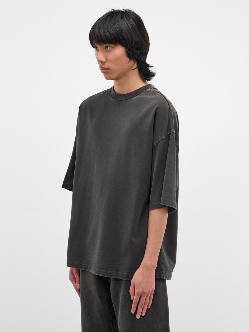 Washed Heavy Cotton Boxy Tee (TT01012-WASHED-BLACK)
