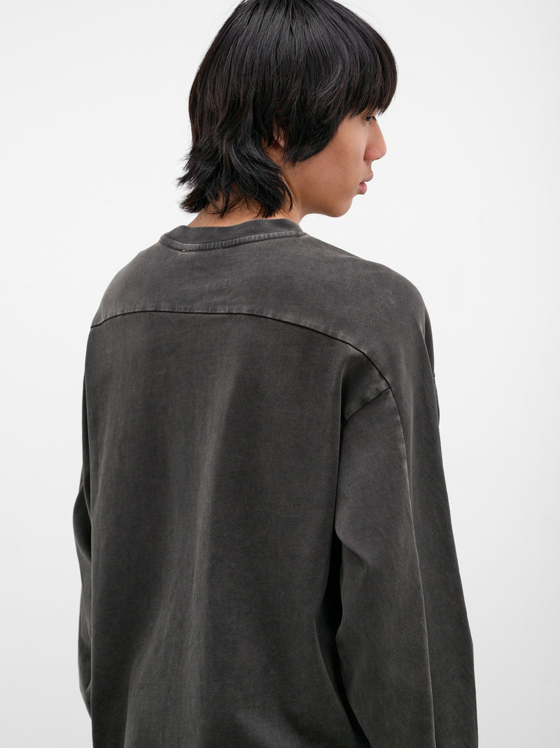 Washed Heavy Cotton Long Sleeve (TT02012-WASHED-BLACK)