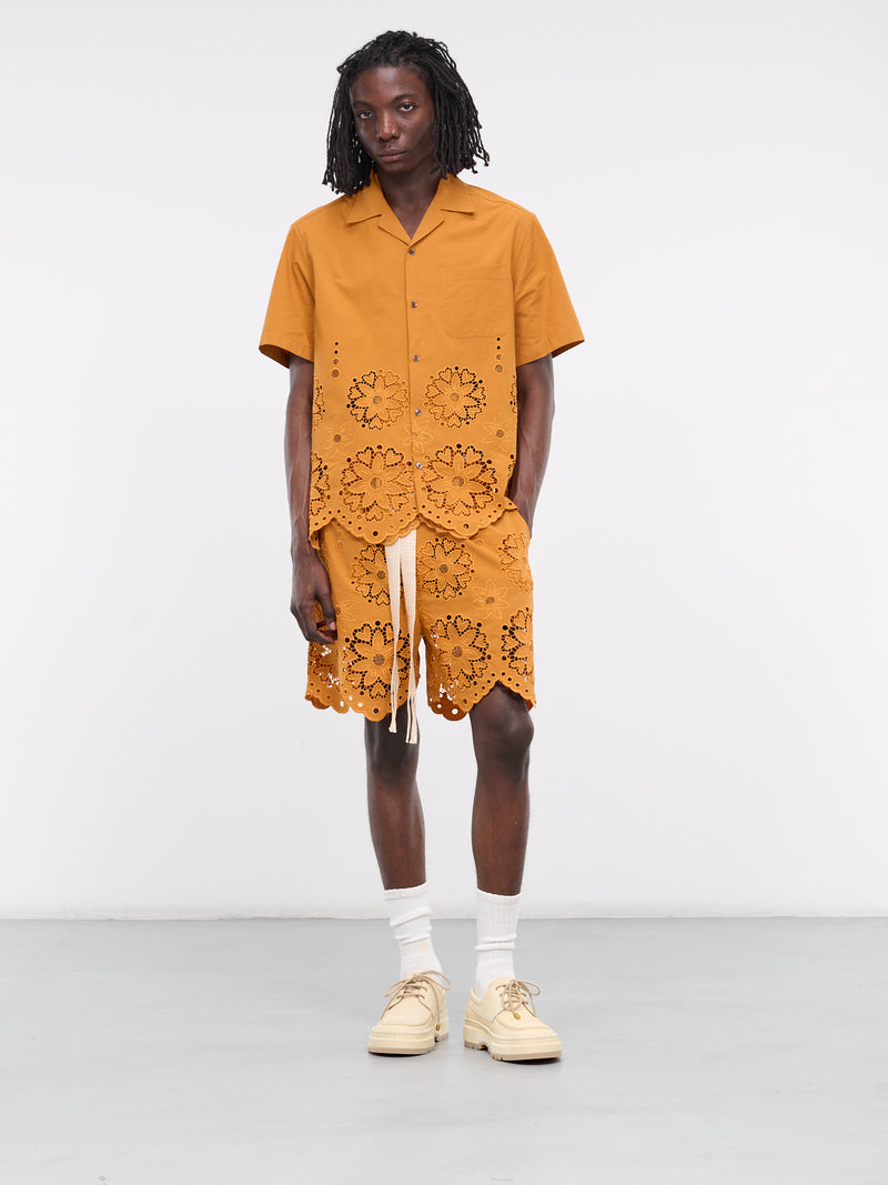 Ture Embroidered Shirt (TURE-EMB-M22W691-BURNT-ORANGE)