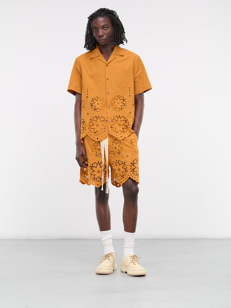 Ture Embroidered Shirt (TURE-EMB-M22W691-BURNT-ORANGE)