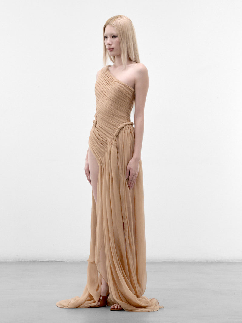 Nude Twisted Gown (TWISTED-GOWN-NUDE)