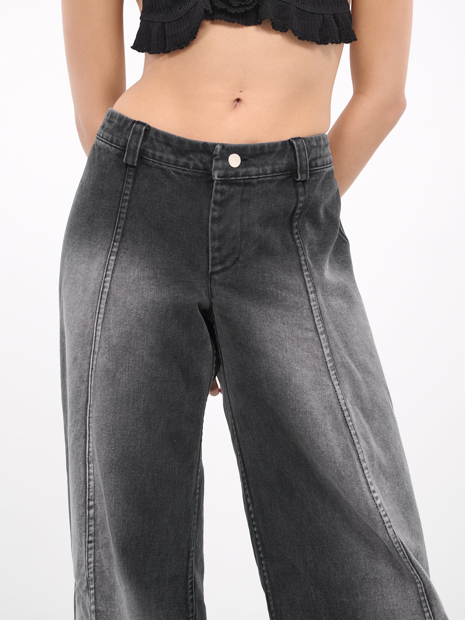 Faded Jeans (TYL02-BLACK-LIGHT-WASH)