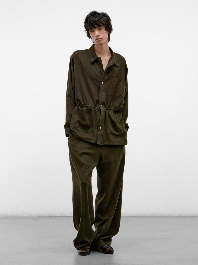 Green Cashmere Work Jacket (U252-J038-W022-GREEN)