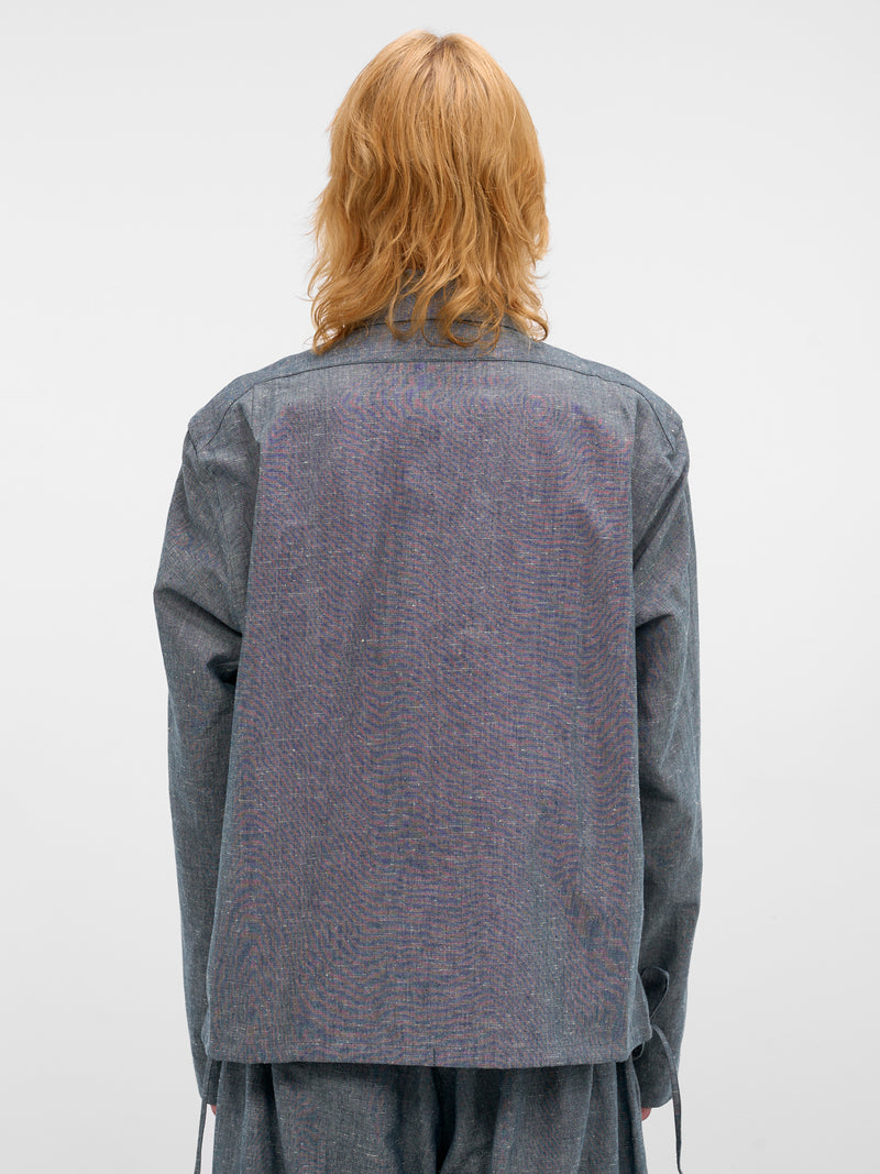 Indigo Paper Chambray Shirt (U261-H043-C019-INDIGO)
