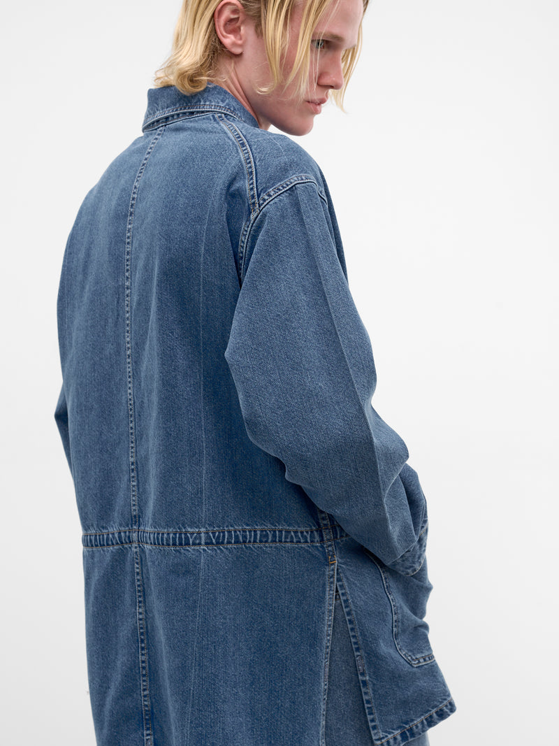 Blue Denim-Paper Work Jacket (U261-J059-C040-INDIGO-WASH)