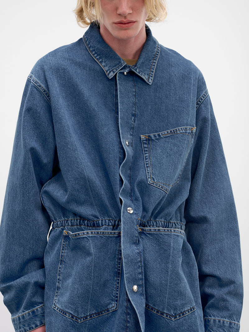 Blue Denim-Paper Work Jacket (U261-J059-C040-INDIGO-WASH)