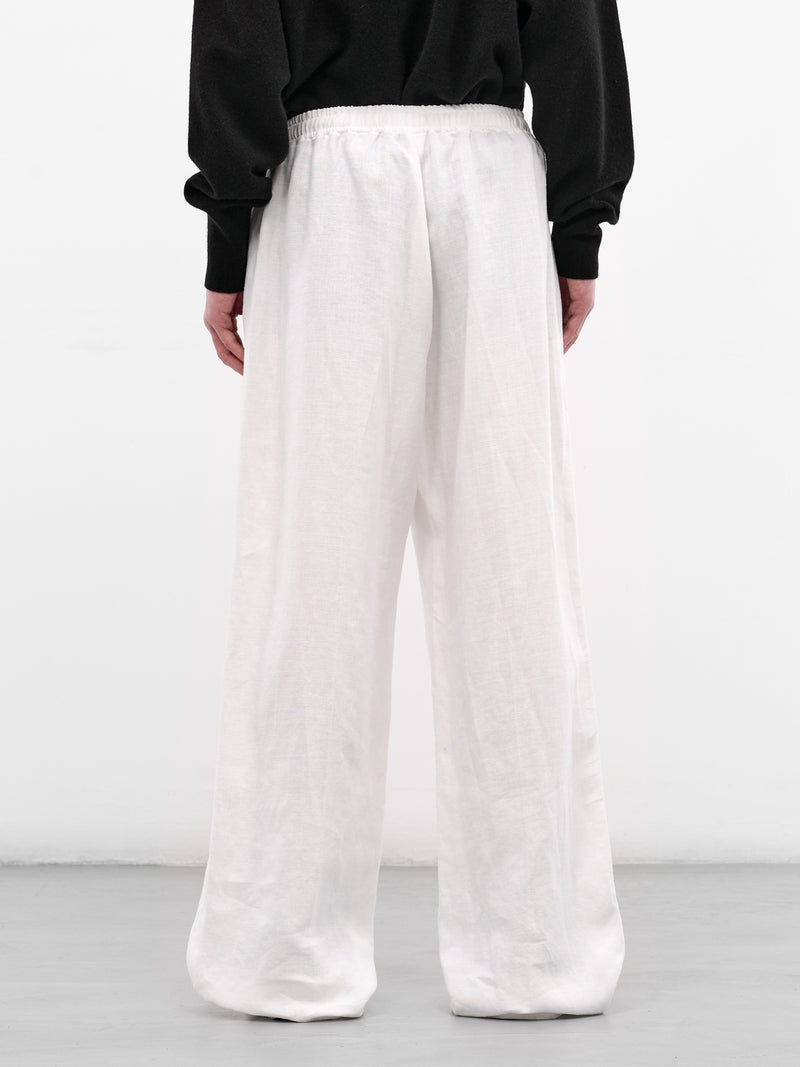 White Hemp Baggy Trousers (U261-P048-L011-WHITE)
