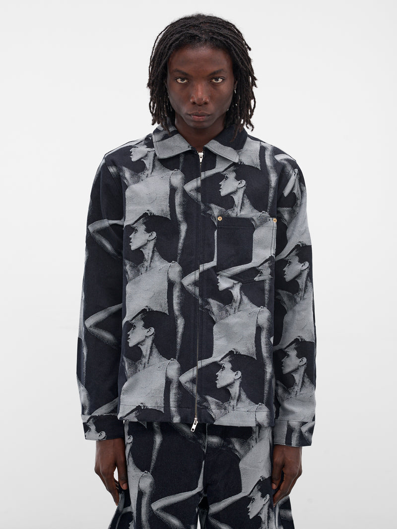 Indigo Jet Denim Zip Jacket (UA25DE02-CO02-504-INDIGO)