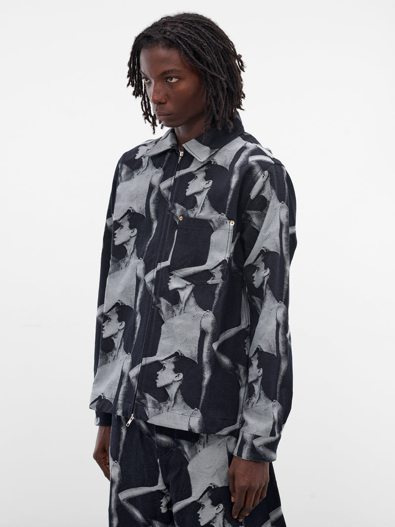 Indigo Jet Denim Zip Jacket (UA25DE02-CO02-504-INDIGO)