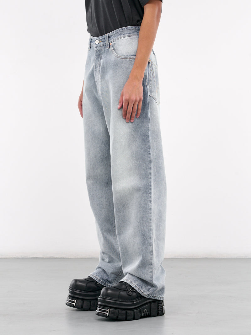 Wide Leg Jeans (UA66PA540L-LIGHT-BLUE)