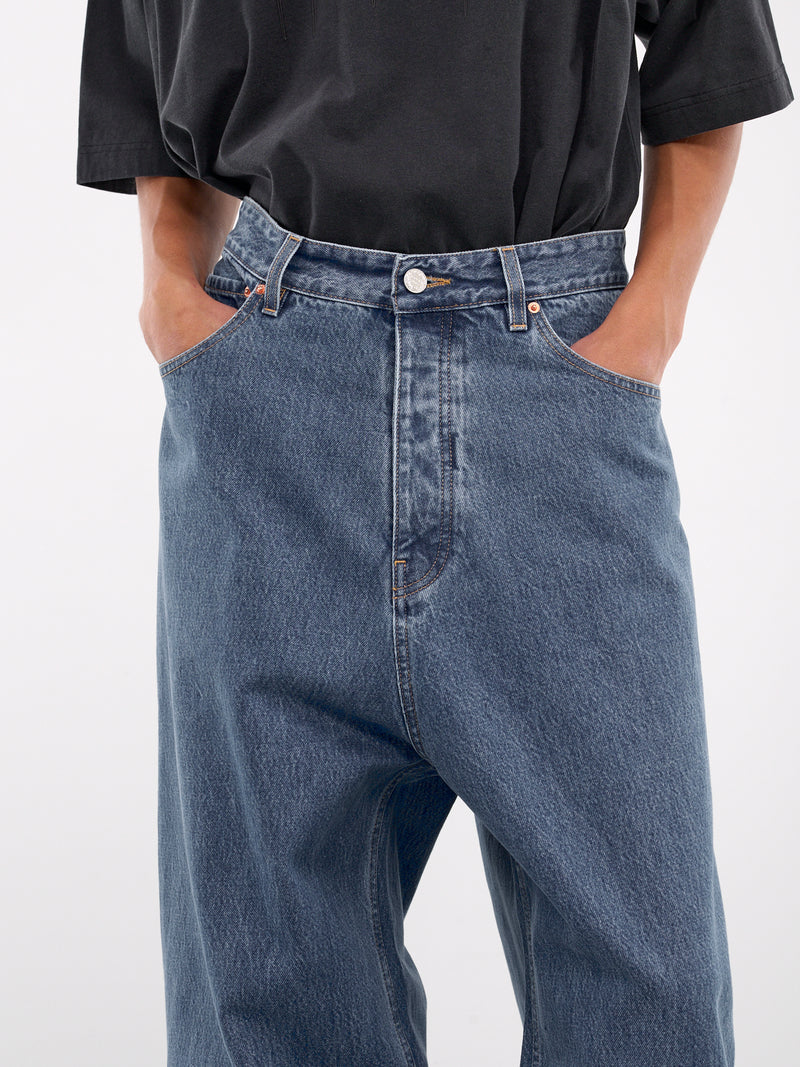 Wide Leg Jeans (UA66PA540N-MID-BLUE)