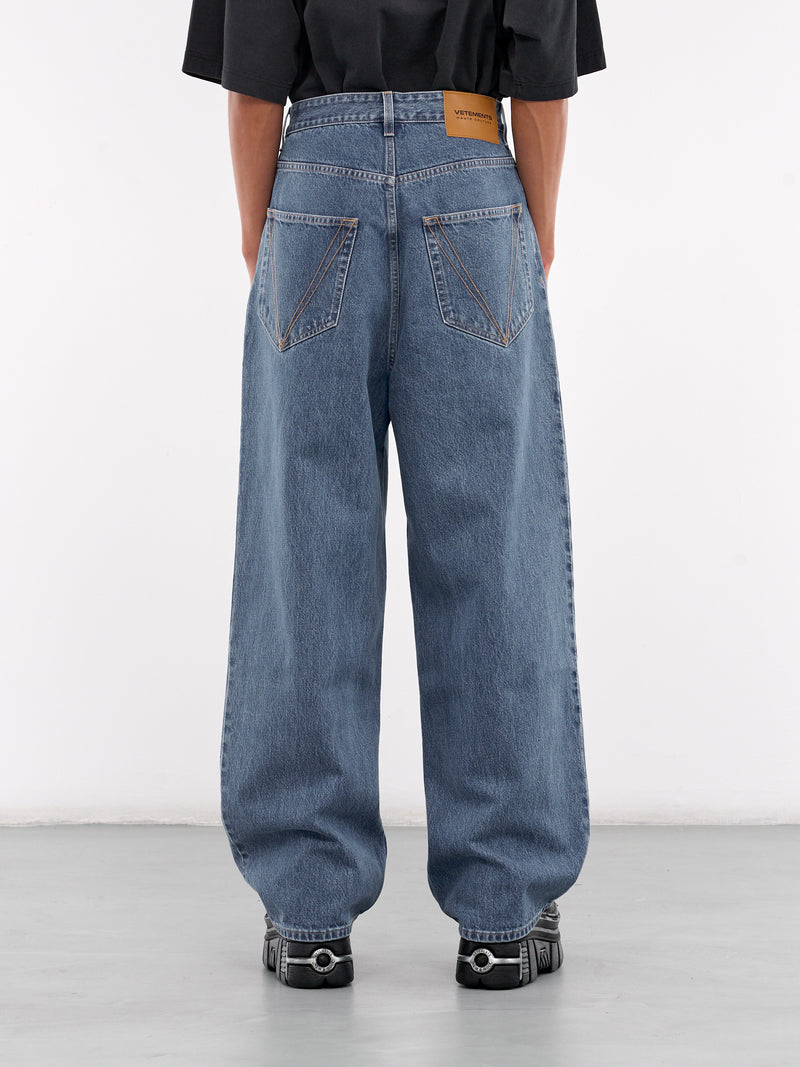 Wide Leg Jeans (UA66PA540N-MID-BLUE)
