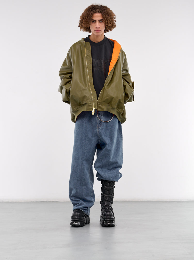 Wide Leg Jeans (UA66PA540N-MID-BLUE)