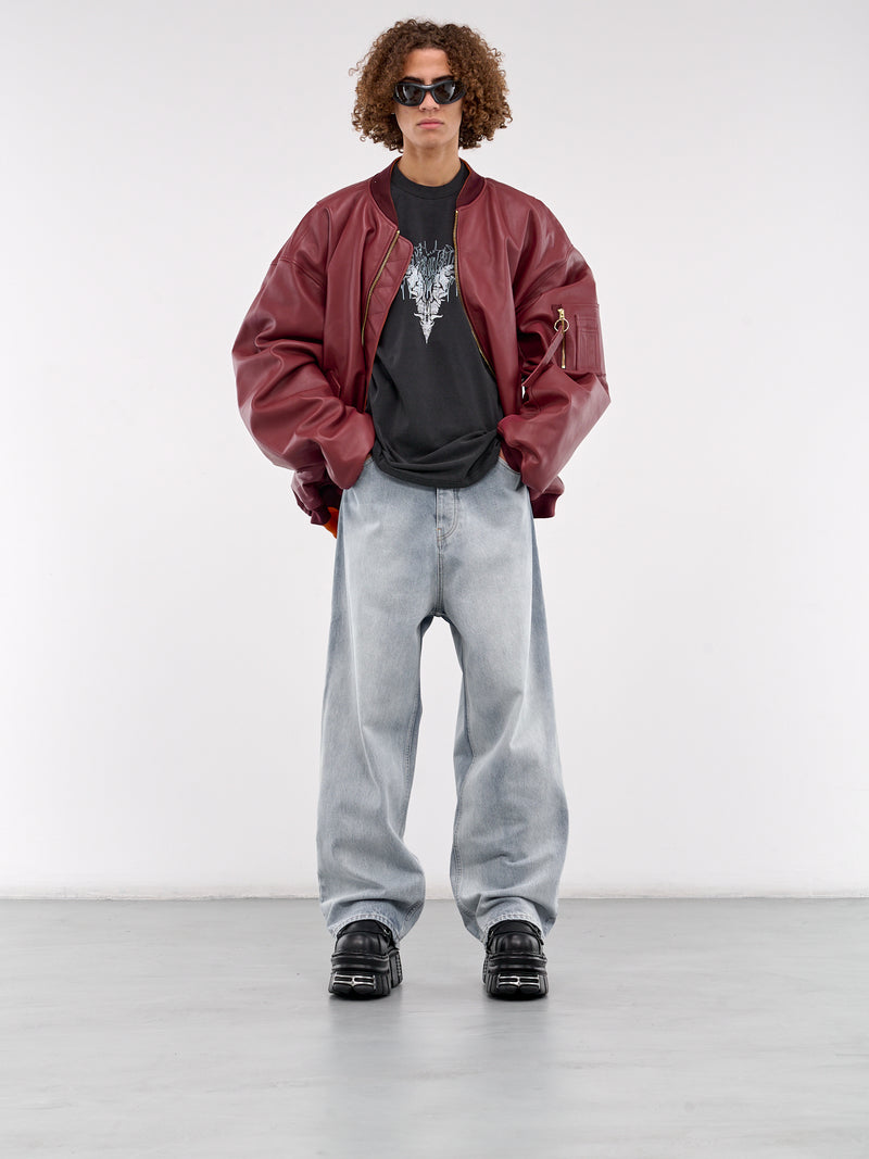 Wide Leg Jeans (UA66PA540L-LIGHT-BLUE)