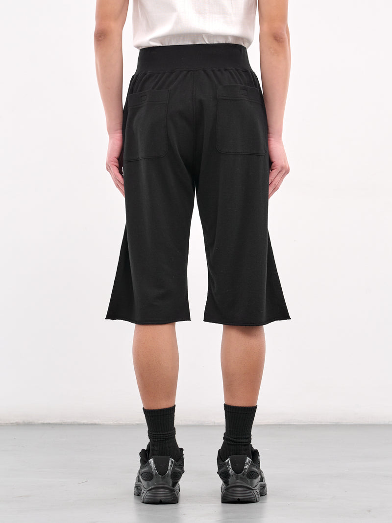 Cut-Off Sweat Shorts (UC1E4514-BLACK)