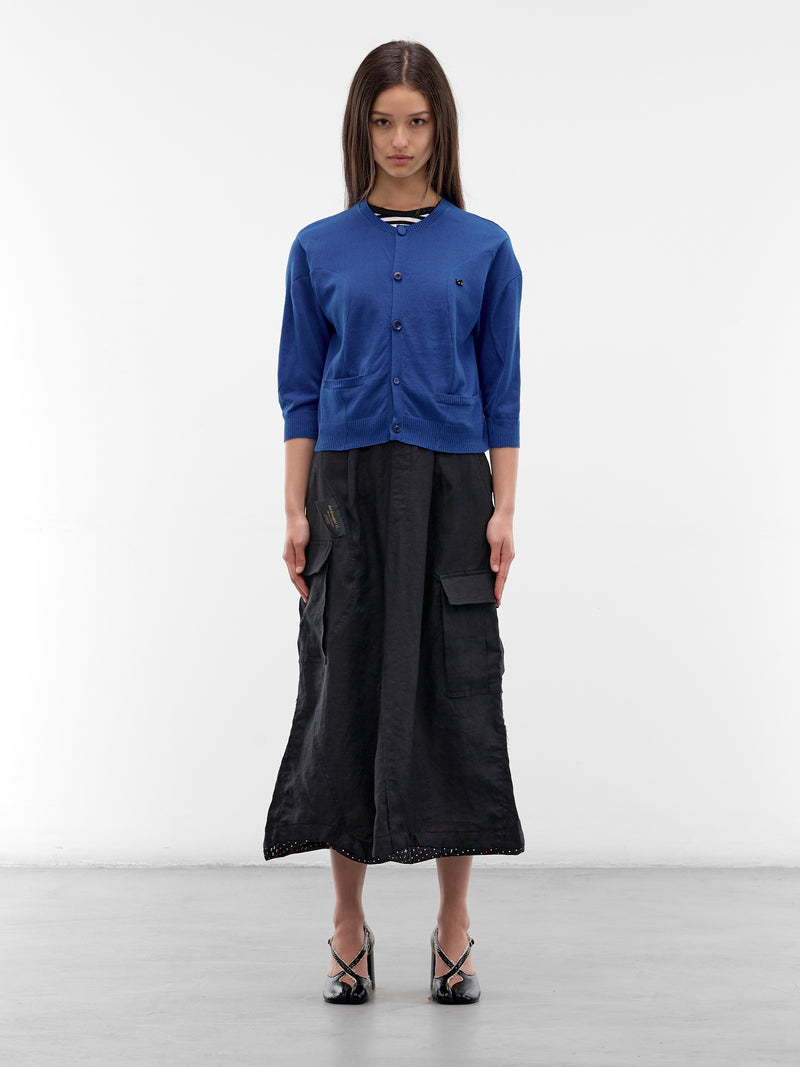 Layered Hybrid Midi Dress (UC1F1702-BLUE)