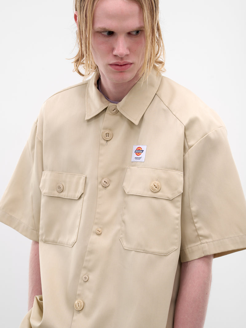 Undercover x Dickies Asymmetric Shirt (UC1F4403-LIGHT-BEIGE)