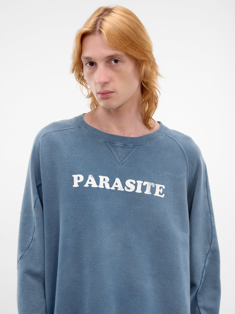 Blue Faded Cotton Parasite Sweatshirt (UC1F4808-1-LIGHT-BLUE)