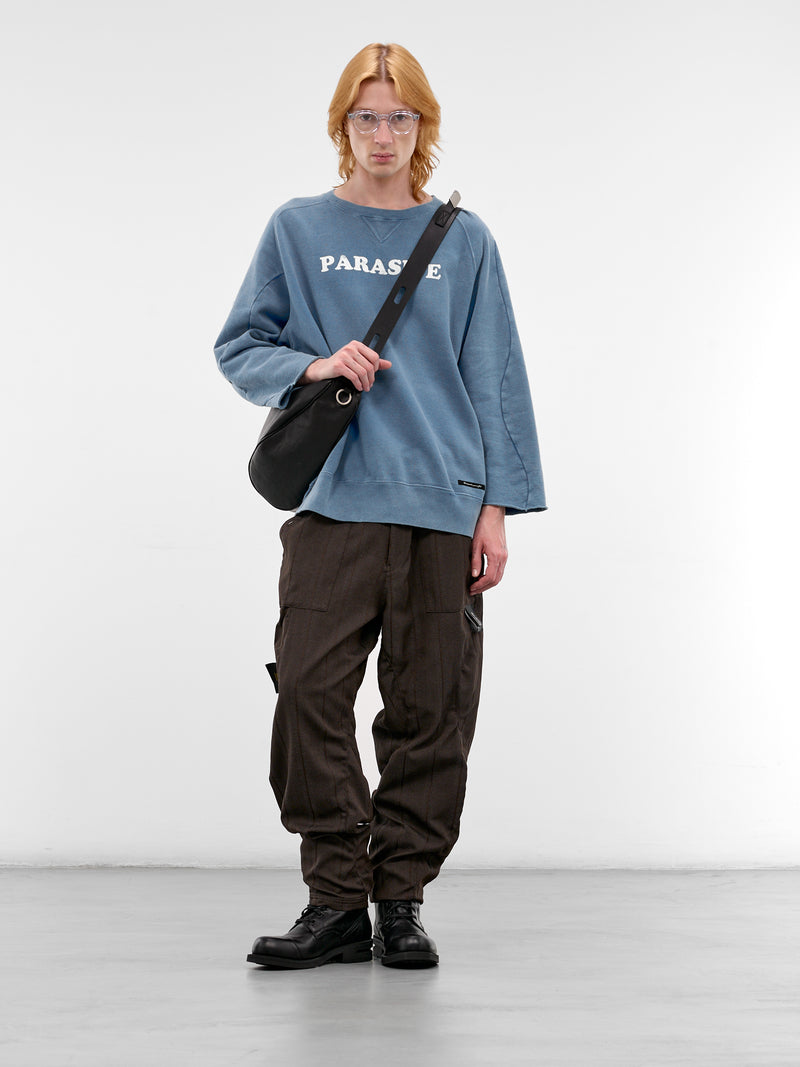 Blue Faded Cotton Parasite Sweatshirt (UC1F4808-1-LIGHT-BLUE)