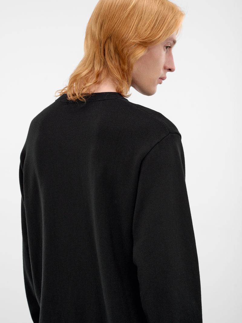 Black Teddy Bear Cotton Sweatshirt (UC1F4891-2-BLACK)