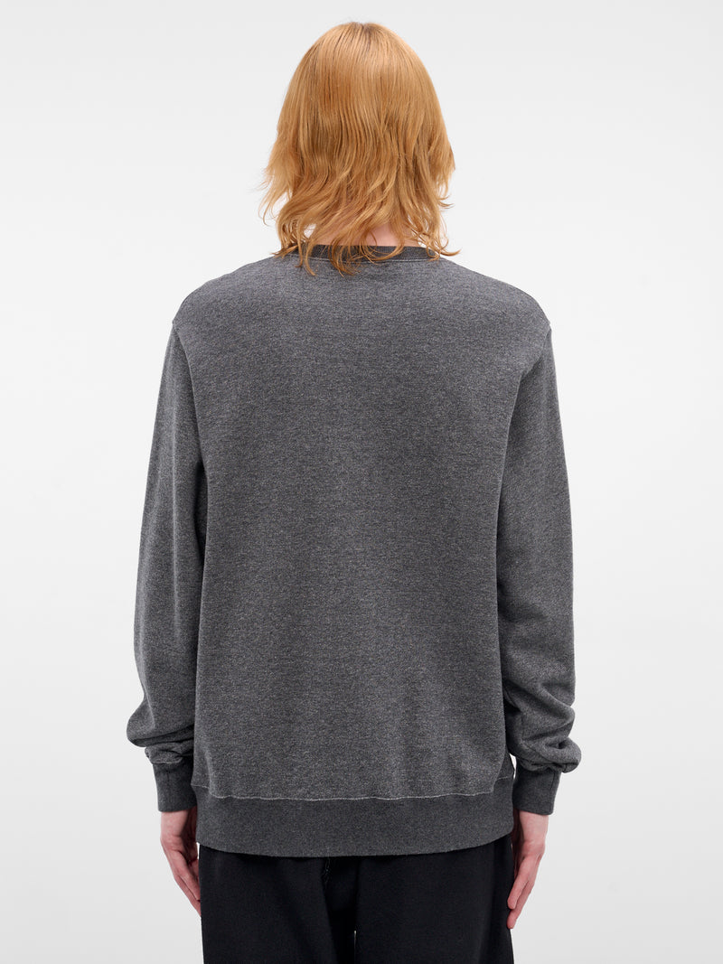 Gray Psychic Child Cotton Sweatshirt (UC1F4891-2-GRAY-BEIGE)