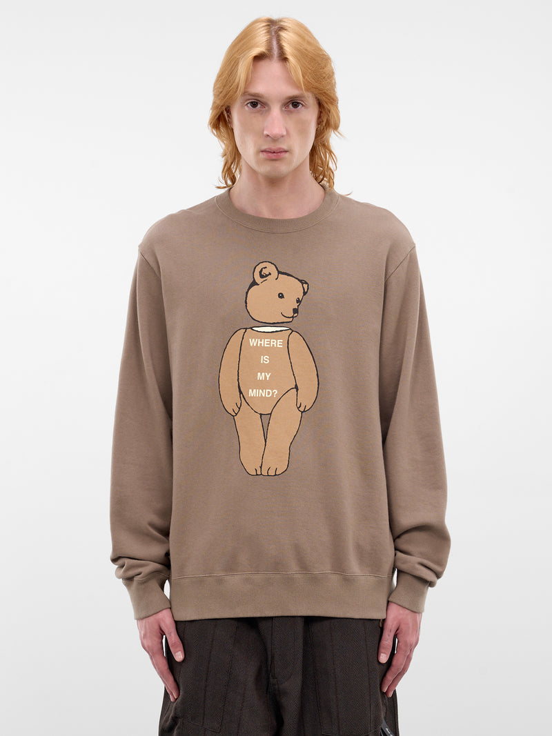 Beige Teddy Bear Cotton Sweatshirt (UC1F4891-3-GRAY)