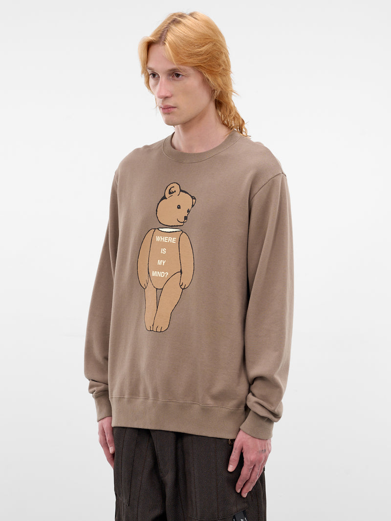 Beige Teddy Bear Cotton Sweatshirt (UC1F4891-3-GRAY)