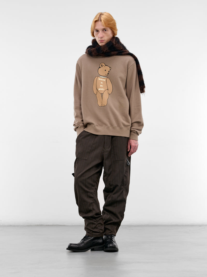 Beige Teddy Bear Cotton Sweatshirt (UC1F4891-3-GRAY)
