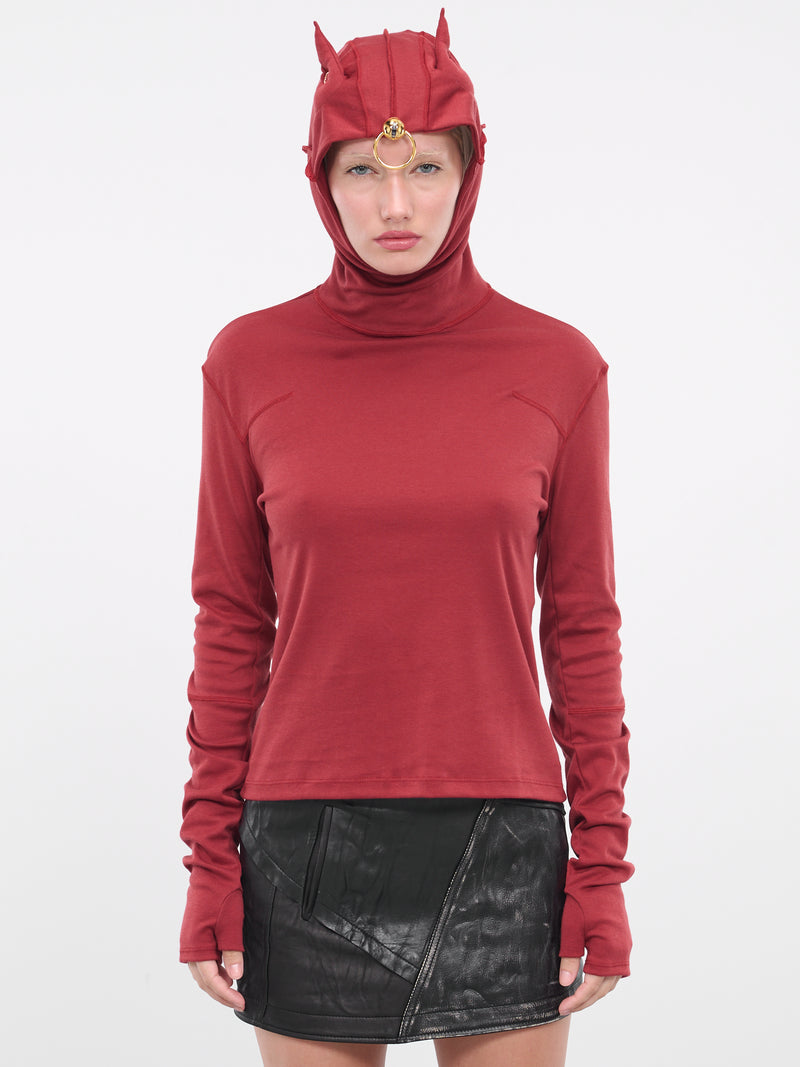 Mask Hoodie (UC2C1806-1-BORDEAUX)