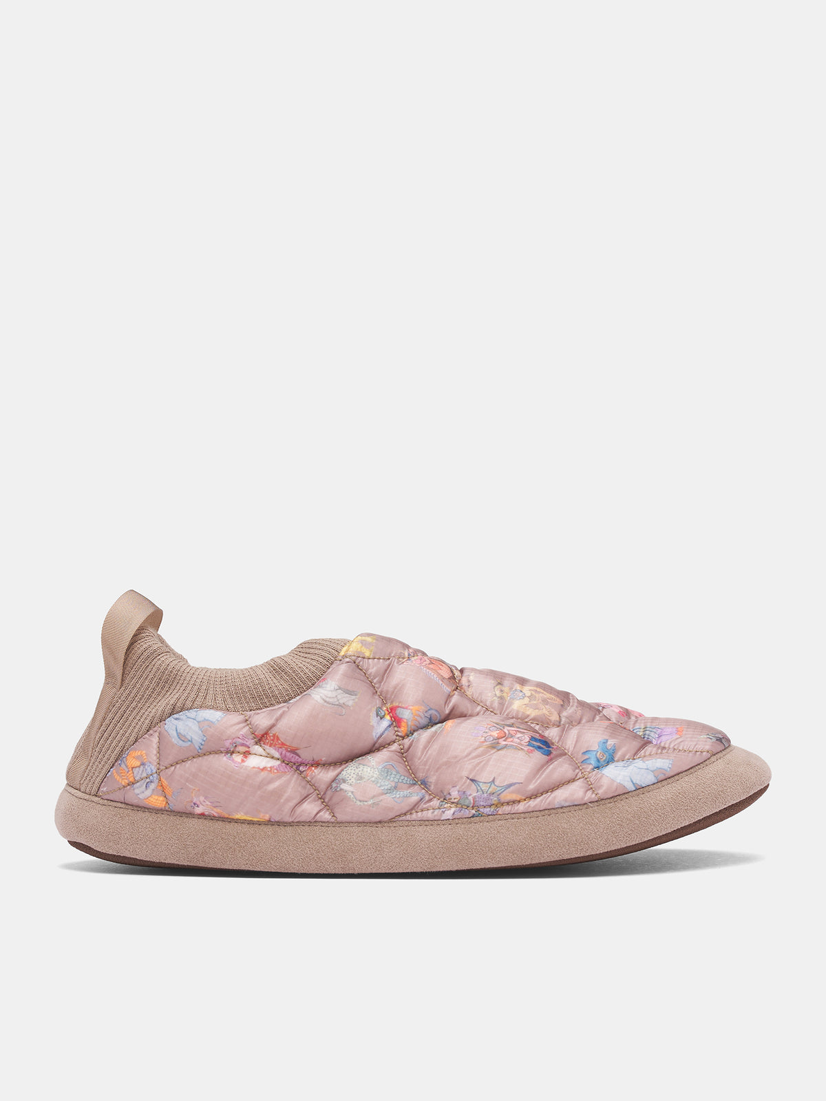 Beige Quilted Print Padded Shoes (UC2E4F02-2-BEIGE-BASE)