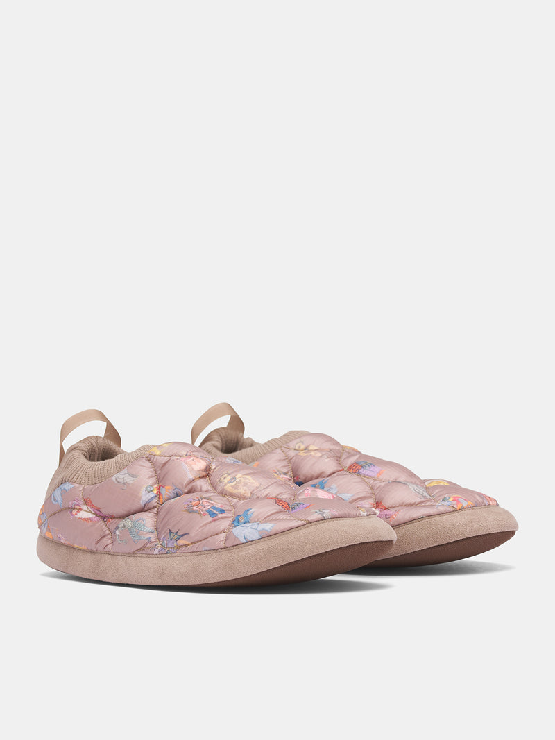Beige Quilted Print Padded Shoes (UC2E4F02-2-BEIGE-BASE)