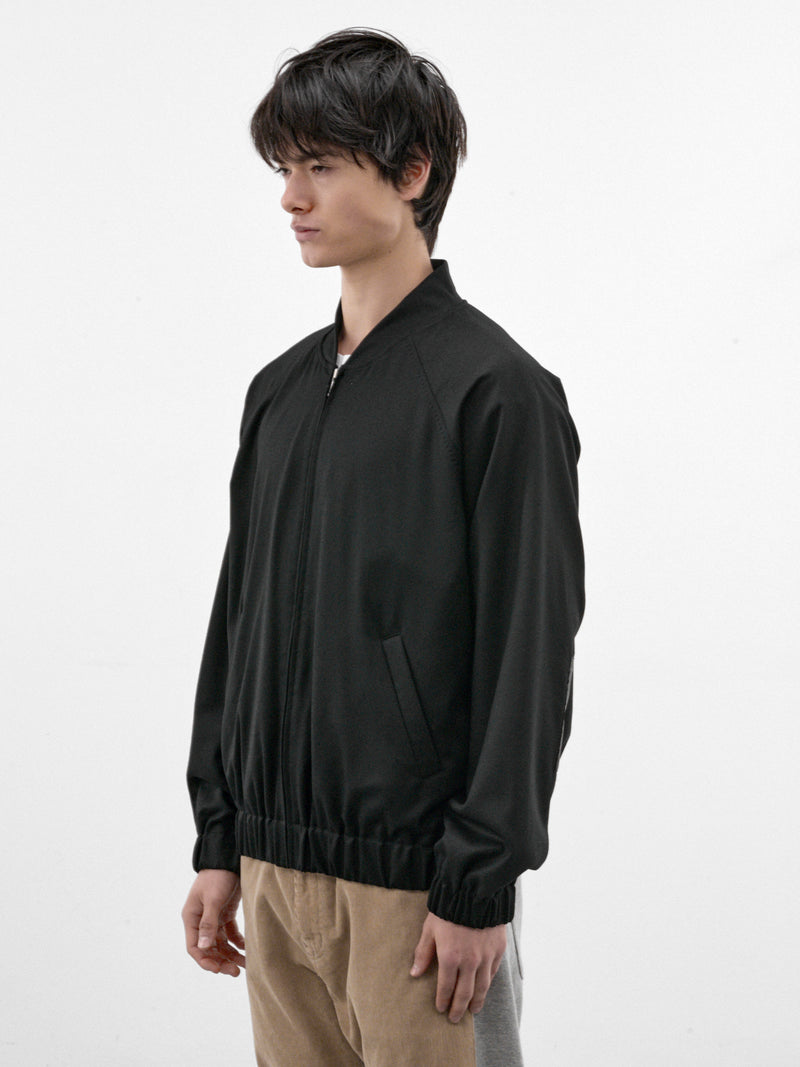 Black Wool Cindy Sherman Bomber (UC2F4210-2-BLACK)