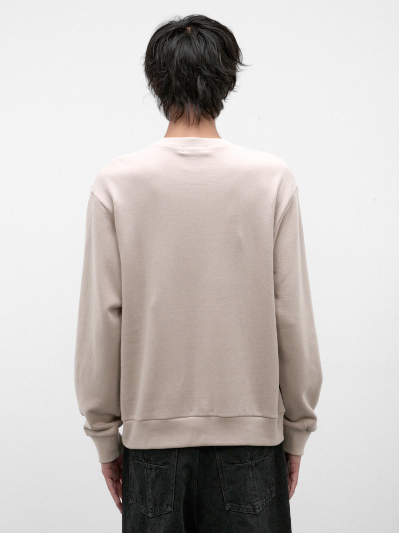 Cotton-Cashmere Cindy Sherman Sweater (UC2F4807-1-L-BEG-GRAY)