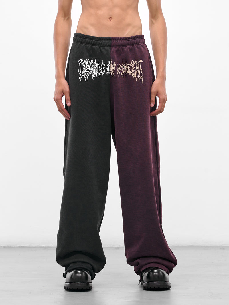 Cradle Of Filth Cut-Up Sweatpants (UCF76SP900BR-BLACK-RED)