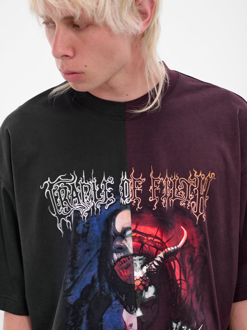 Cut-Up Cradle Of Filth Tee (UCF76TR900BR-BLACK-RED)