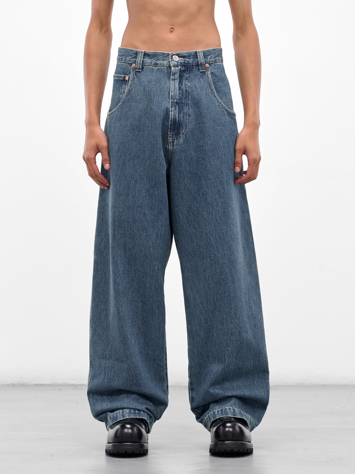 Blue Hip Hop Denim Jeans (UH76DP250VB-VINTAGE-BLUE)