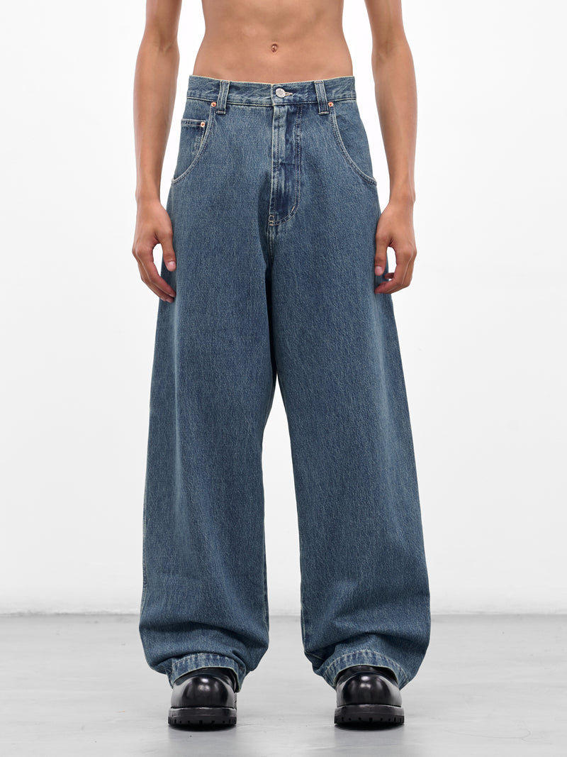 Blue Hip Hop Denim Jeans (UH76DP250VB-VINTAGE-BLUE)