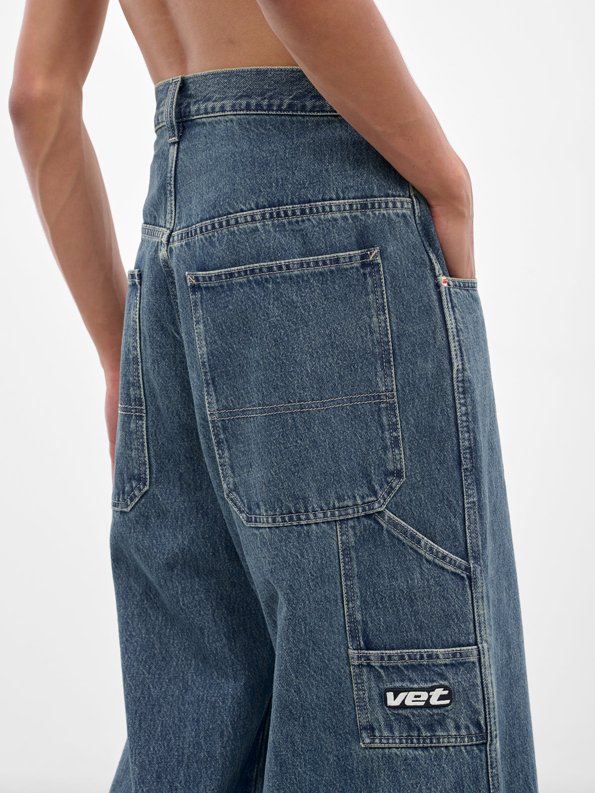 Blue Hip Hop Denim Jeans (UH76DP250VB-VINTAGE-BLUE)